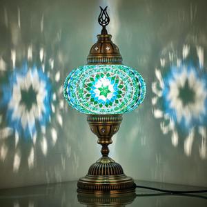 DEMMEX 6.5" Big Globe Turkish Moroccan Mosaic Table Lamp, Tiffany Style Colorful Glass Mosaics Exotic Oriental Mediterranean Bedside Lamp, LED Bulb Included for US/CA, Handmade, 14" Height, Teal DEMMEX 6.5" Big Globe Turkish Moroccan Mosaic Table Lamp, Tiffany Style Colorful Glass Mosaics Exotic Oriental Mediterranean Bedside Lamp, LED Bulb Included for US/CA, Handmade, 14" Height, Teal