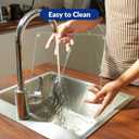 Kitchenville Glass Cutting Board 20”x16”: Tempered Glass Kitchen Counter Protector - Durable- Scratch-Resistant, Heat-Proof - Clear Design