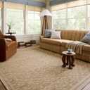 Loloi Chris Loves Julia Judy Collection JUD-07 Natural/Ivory 3'-6" x 5'-6" Accent Rug