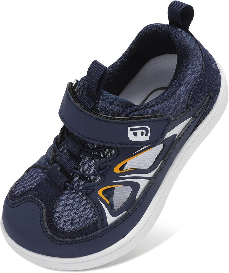 JOINFREE Toddler Sandals Kids Wide Girls Boys Aqua Athletic Sneakers Barefoot Beach Sandals Quicky-Dry Non-slip Outdoor Water Sports Hiking Sandals Summer Water Shoes for Pool River Swim 12.5-13 Wide Little Kid