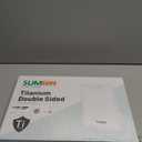 Titanium Cutting Board Double Sided Food Grade, Pure Titanium/PP for Kitchen, Cutting Board Easy to Clean[15.5*10.5+12*8.5] (Silver)