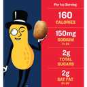 2 x PLANTERS Salted Peanuts, Dry Roasted Peanuts, Party Snacks, Plant Based Protein, Snacks For Adults, 16oz (1 Jar) (EXP 02/06/26)