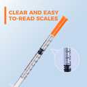 U-100 1ml 31G 1/2" Syringe, Laboratory Syringes, Individual Wrapped, Pack of 100