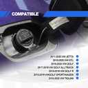 Gas Cap Fuel Cap, Compatible with Volkswagen 2011-2020 VW Jetta 2015-2020 VW GTI 2015-2020 VW Golf 2018-2020 VW Tuguan, Replace 5C0201550T 8K0201550N 5Q0201550L 3C8201550E