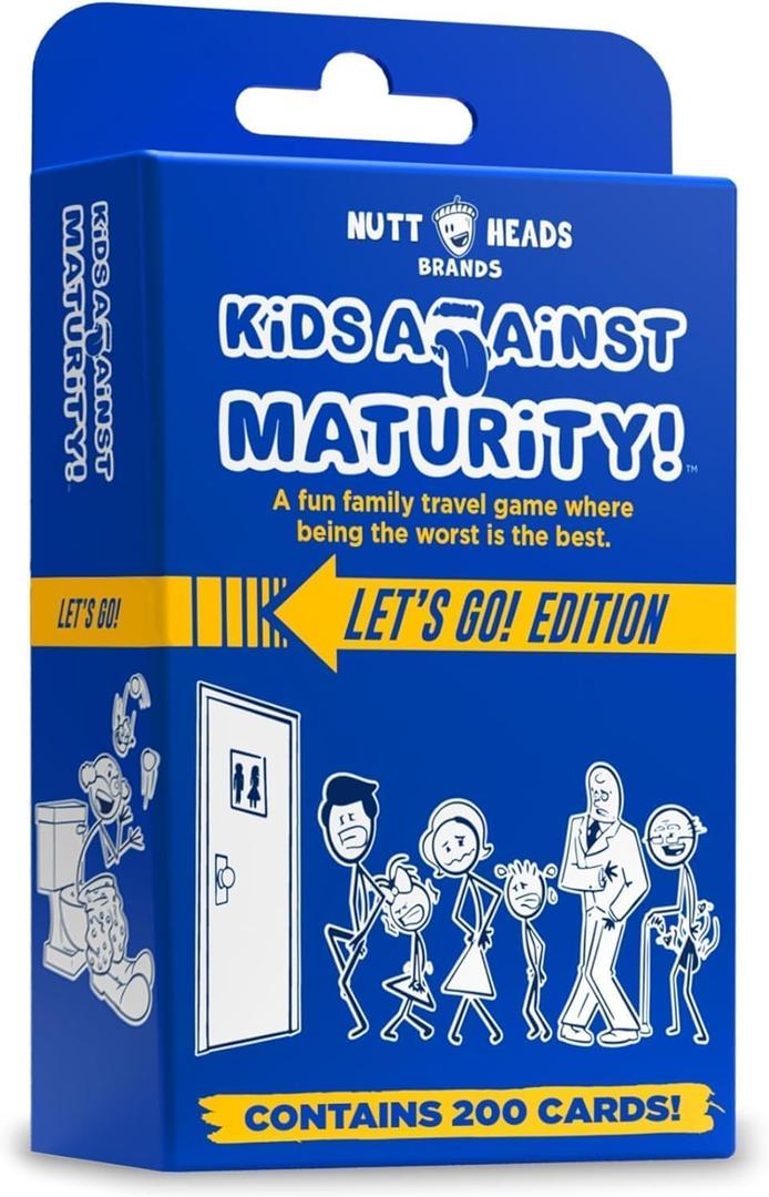 Kids Against Maturity: Funny Family Card Game for Kids Ages 10+ & Parents, Teens & Adults | Hilarious Party Game for Family Game Night | Super Fun (Let's Go Edition)