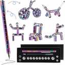 Magnetic Fidget Pen Teen Gifts - Valentines Day Gifts Easter Basket Stuffers For 13 14 15 16 17 18 Year Old Boys Girls,Cool Gadget Things Gel Pens Stress Relief Fidget Toy Office Desk Accessories (COLOR)