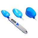 Digital Spoon Scale with 3pcs Measuring Spoon, Electronic Food Measure Scoop Baking Scale Gram Weight Electric Measuring Scoop 500g/0.1g High Precision Kitchen Gadgets for Coffee Milk Tea Flour Spices