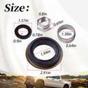 74020009 Front Axle Pinion Seal Kit Compatible with 2003-2017 Dodge Ram 2500 3500 series 4X4(For 9.25 Front Beam)