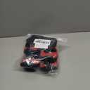 Dog Shoes for Medium Large Size Dogs, Breathable Dog Shoe for Hot Pavement, Dog Booties and Paw Protectors to Prevent Licking, Anti-Slip Dog Boots with Reflective for Summer, Hiking, Snow (Size 5) (Breathable-Black Red)