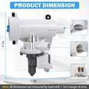 Upgraded WH11X29539 Washer Drain Pump for GE Front Load Washer - Fits GFW550SSN0WW GFW510 GFW550 GFW650 GFW850 Series - Replace WH11X39237 AP6986715 PS16217203 EAP16217203 PD00065822 B25-3A04