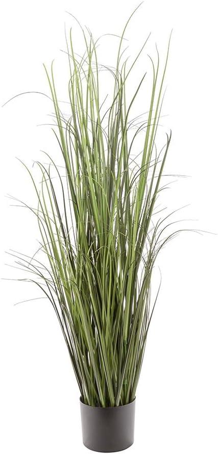 Naturae Decor Black Grass Plant - Lifelike Artificial House Plant - 47 in High