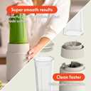 bella 6 Pcs Portable Rocket Blender, Juicer & Smoothie Maker, Press & Twist Design, EverGood & BPA Free Dishwasher Safe Parts, 4 Tip Stainless Steel Blade, Cord Wrap, 240 Watt Motor, Oatmilk