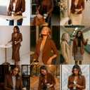 Tralilbee Women's Blazers Long Sleeve Open Front Work Office Suit Jackets Blazer XL