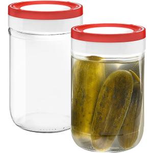 Tribello 22oz Mason Jar Wide Mouth, Canning Jars Perfect To Keep Fresh All Your Homemade Smoothies, Fruit Drinks And Yogurt pack of 