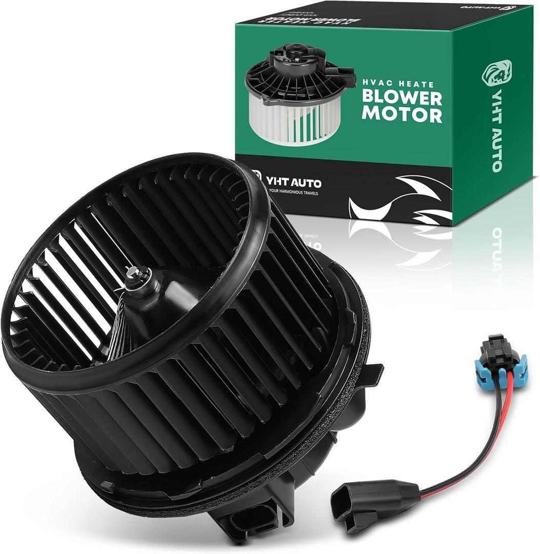 Front Side HVAC Blower Motor Assembly for Chevrolet Silverado 1500 2500 3500 Traverse GMC Sierra Acadia Buick Enclave Saturn Outlook, ATC, Front Side