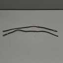 MuHize 3/16" Hard Brake Line Tubing 16 Inch, Metal Brake Tube with Pre-Inverted Flared Ends & 2 Unions, Easy to Bend for Automotive Brake Systems
