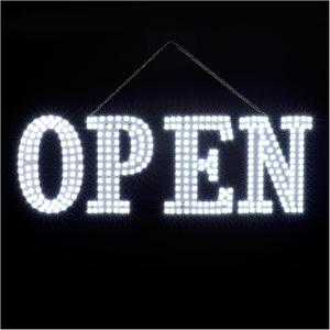 40"x14" Extra Large LED Open Signs for Business, Unique Design Super Bright Open Sign with Chain, High Visibility Open Sign for Stores Bar Hotel Retail Shops Window Salon Office (40*14 inch (All white))