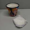 Mexican Pottery Planters - Talavera Planter - Succulent Pots - Ceramic Pots for Plants Indoor & Outdoor with Drainage Hole and Saucer - 4'' W x 4" H (Cobalt Blue-Small)