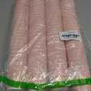 100 4oz Disposable Espresso Cups with Lids Ripple Corrugated Paper Disposable Coffee Cups Cups for Hot Chocolate, Tea, and Cocoa Drinks (Pink)