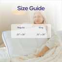 Mellow Flex Adjustable Memory Foam Pillow, Customizable Loft (White, King)