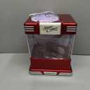 Nostalgia Snow Cone Shaved Ice Machine - Retro Table-Top Slushie Machine Makes 20 Icy Treats - Includes 2 Reusable Plastic Cups & Ice Scoop - Retro Red