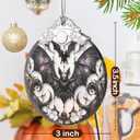 Bat Stained Glass Christmas Ornaments - Perfect for Holiday Party, Window & Tree Decor