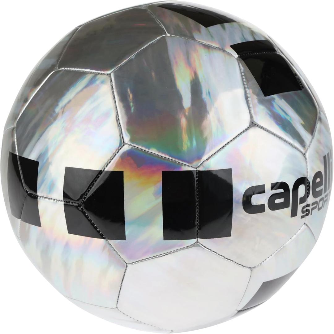 Capelli Sport Soccer Ball Size 5, Holographic Design Soccer Ball for Youth and Adult Players