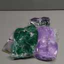 rookea 2 Pack Colored Bob Wigs and Heart Sunglasses, Green Light Purple Short Straight Bob Wig with Bangs Neon Party Colorful Synthetic Hair for Women Men Halloween Costume Bachelorette Party Favors