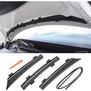 Majatou Front Hood Seal Strip Waterproof Model 3 Hood Strip Cover, Hood Dust Proof Seal Strip Front Hood Seal Chassis Cover Water Strip Firm Fixed Dustproof Compatible with Tesla Model 2017 to 2022