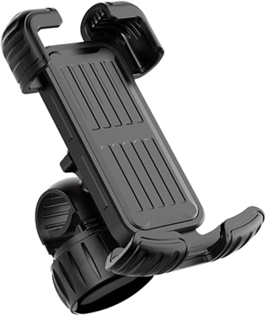 POPETPOP Phone Holder Bracket Shockproof Design for Motorcycles Electric and Scooters Angle for Safe Navigation Fits Handlebar Diameters, 5.71 x 3.54 x 2.56 inches, Black 