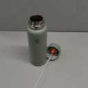 Hydro Flask Water Bottle - Insulated Stainless Steel - Wide Mouth Flex Straw Lid, Non Spill, Leakproof and Refillable in 40 Oz Tonal Agave