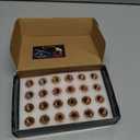 14mmx1.5 OEM Factory Wheel Lug Nuts Replacement for Sliverado Sierra 1500 Yukon Avalanche Suburban Express 1500/ K1500/ C1500 Escalade Traverse Yukon 14x1.5 Studs 6 Lug Wheel, Set of 24