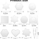 45 Pcs 5 mm Fuse Beads Pegboards Perlers Bead Pegboards Plastic Boards Large Clear Pegboard Kits Template Beading Supplies for Craft Projects, 10 Different Shapes