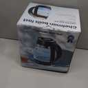 Chefman Electric Kettle, 1.8L 1500W, Hot Water Boiler, Removable Lid for Easy Cleaning, Auto Shut Off, Boil-Dry Protection, Stainless Steel Filter, BPA Free, Borosilicate Glass Electric Tea Kettle (Black)