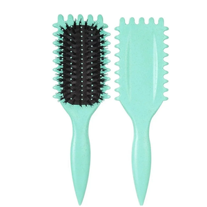 Pack Of 2 Curl Defining Brush, Curly Hair Brush Styling for Detangling, Shaping and Defining Curls Gifts for Women Men Less Pulling