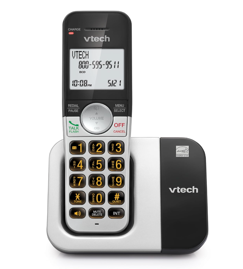 VTech Cordless Phone with Large Display and Big Buttons, DECT 6.0 with Caller ID/Call Waiting, Full Duplex Speakerphone, ECO Mode, Last 10 Number Redial, Easy to Use,VG231