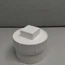 4" PVC Sewer Cleanout Adapter with Plug Pipe Fitting, PVC DWV Flush Sewer Cleanout Cap for Drainage Piping System