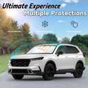 Windshield Sun Shade for Honda CR-V 2023-2025 2026, Car Front Window Sunshade with 240T Sun Visor Protector Blocks UV Rays Heat Sun Shield Accessories (Honda CRV)