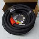POHIR 3/8 Inch Pressure Washer Hose 25 FT with Adapter Set, 4800PSI Hot and Cold Water Max 248°F, High Tensile Wire Heavy Duty Commercial Grade Hose, 2pcs M22 14mm to 3/8 Quick Connect Accessories