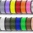PETG 3D Printer Filament Bundle - Strong Toughness, 250g x 16 Pack