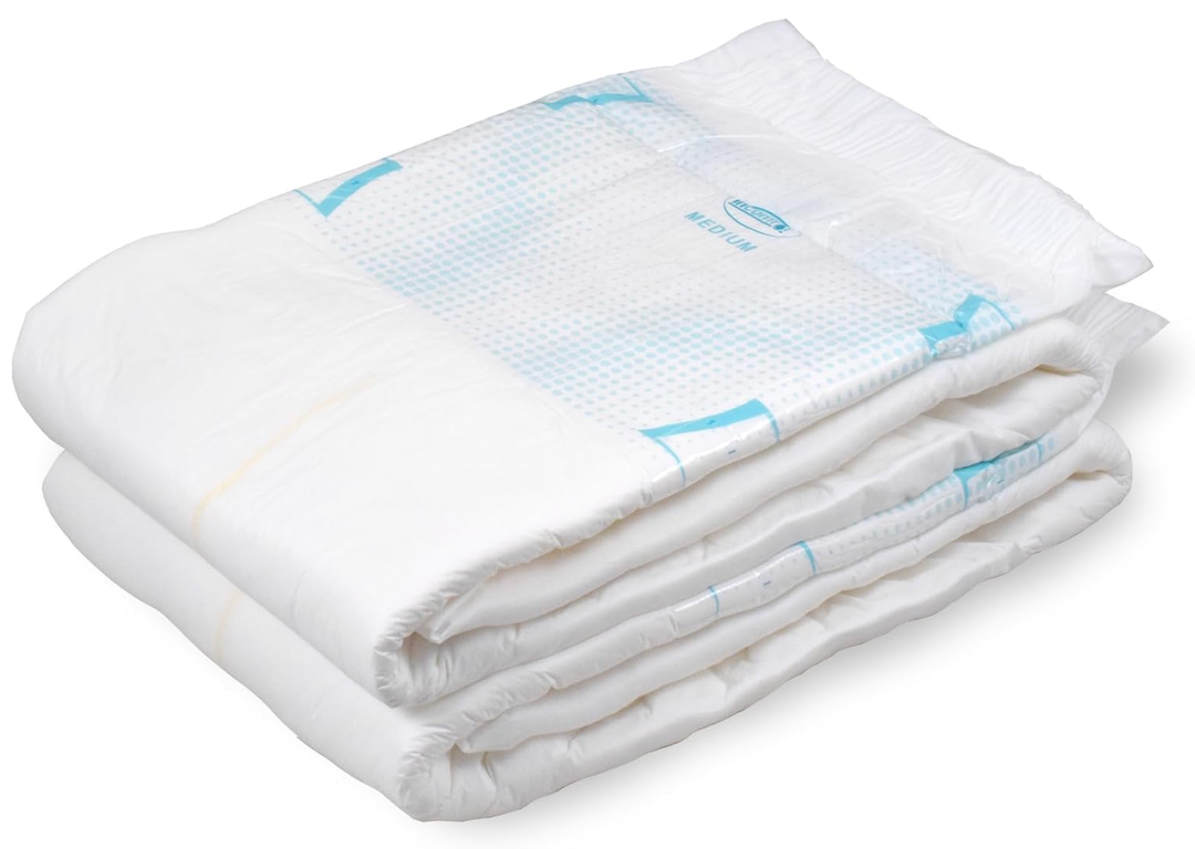 InControl BeDry Premium Incontinence Tabbed Briefs - Unisex - Maximum Absorbency Disposable Diapers - (Large, 16 Count)
