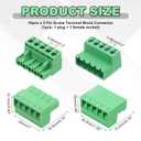 3 x MECCANIXITY 10PCS 5-Pin PCB Mount Screw Terminal Block Connectors 5.08mm/0.2inch Pitch Circuit Board Connectors for Home Appliances, Industrial Project