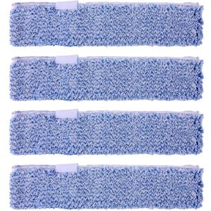 4 Pack Microfiber Window Cleaning Refill Replacement, 14" Reusable & Washable Squeegee Cloth Sleeve Compatible with MR.SIGA Window Glass Cleaning Tools Home and Office