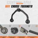 Front Upper Left Right Control Arms Suspension Kits Fit for Ford Ranger 2WD 1998-2011, Fit for Mazda B2300 2001-2010, B2500 1998-2001, B3000 1998-2007, B4000 1998-2003, 4PCS