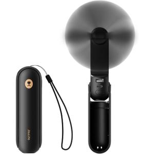 JISULIFE Portable Handheld Fan, Mini 3 In 1 with Rechargeable Battery, Personal Pocket Fan for Travel, Outdoor, USB Power Bank, Flashlight, Essential Ideal Gifts for Men/Women/Family/Friends 