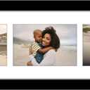 Americanflat 4x6 Collage Picture Frame with Shatter-Resistant Glass - Fits Three 4x6 Photos or Use as One 6x20 Frame - Signature Collection - Collage Frames for Tabletop and Wall Display - White