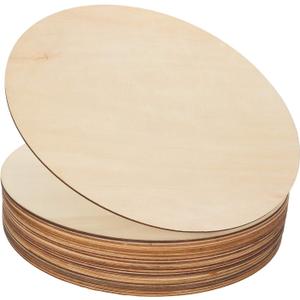 20 Pack 12 Inch Wood Circles for Crafts CertBuy Unfinished Wood Rounds Wooden Cutouts for Door Hanger Painting Crafts Door Design Wood Burning Christmas Home and Wedding Decorations