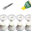 8 Pack Hepa Filters compatible with Compact Vacuum Cleaner as Seen on TV, Washable Filters Works with Compact Vacuum Cordless, Filters Compatible with Compact Vac. (Vacuum isn't included)