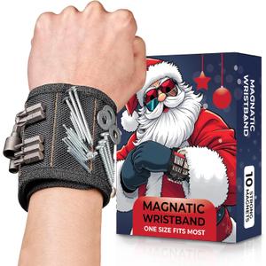 Gifts for Men Stocking Stuffers for Women Christmas - Magnetic Wristband for Holding Screws White Elephant Gifts for Adults Gifts for Men Who Have Everything Tools Dad Teens Husband Boyfriend
