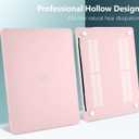 DONGKE for MacBook Pro 13 inch Case 2023 2022 2021 2020 Release Model: A2338 M2/M1 A2289 A2251 with Touch Bar & Touch ID, Frosted Matte Plastic Hard Shell Case & Keyboard Cover, Solid Pink